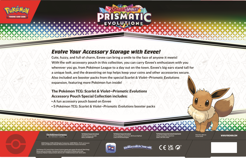 Pokemon TCG: Prismatic Evolutions Accessory Pouch Special Collection