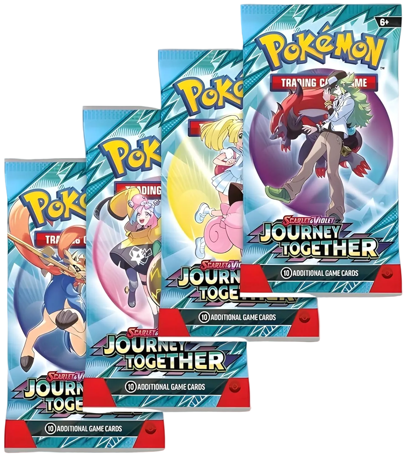 Pokemon TCG: Journey Together Art Set - 4 Booster Packs