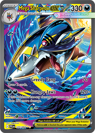 127/094 - Mega Sharpedo Ex (Special Illustration Rare)