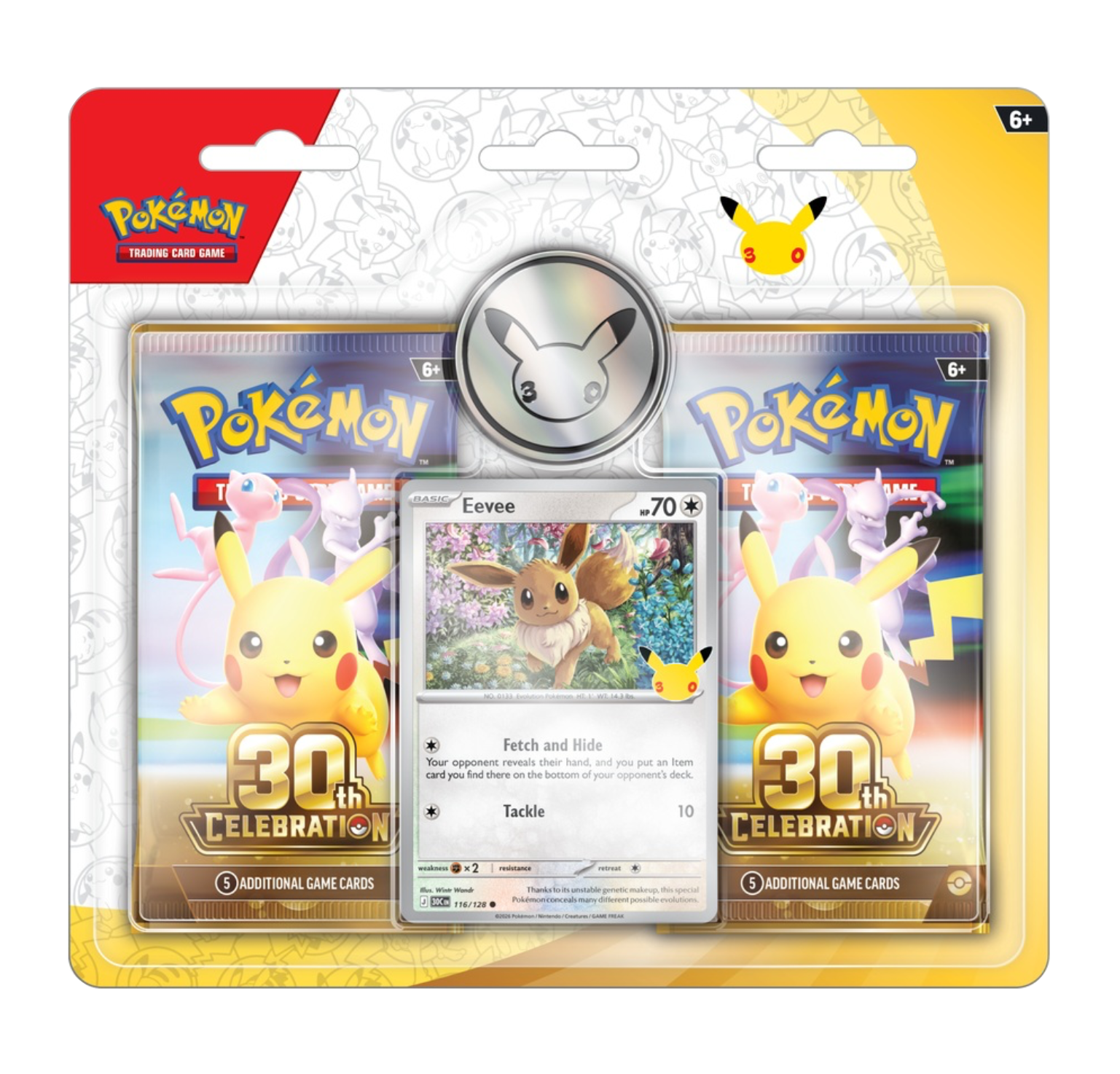 Pokemon TCG - 30th Celebration 2 Pack Blister - Eevee