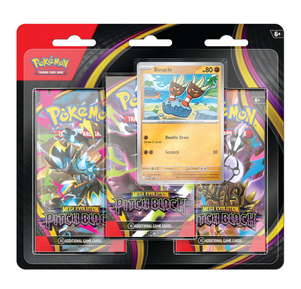 Pokemon TCG Mega Evolution - Pitch Black 3 Pack Blister Binacle