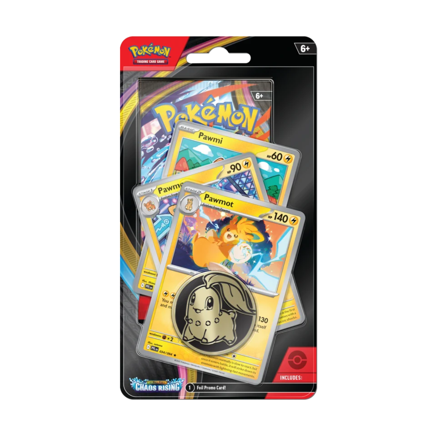 Pokemon TCG Mega Evolution Chaos Rising Premium Checklane Blister Pawmot