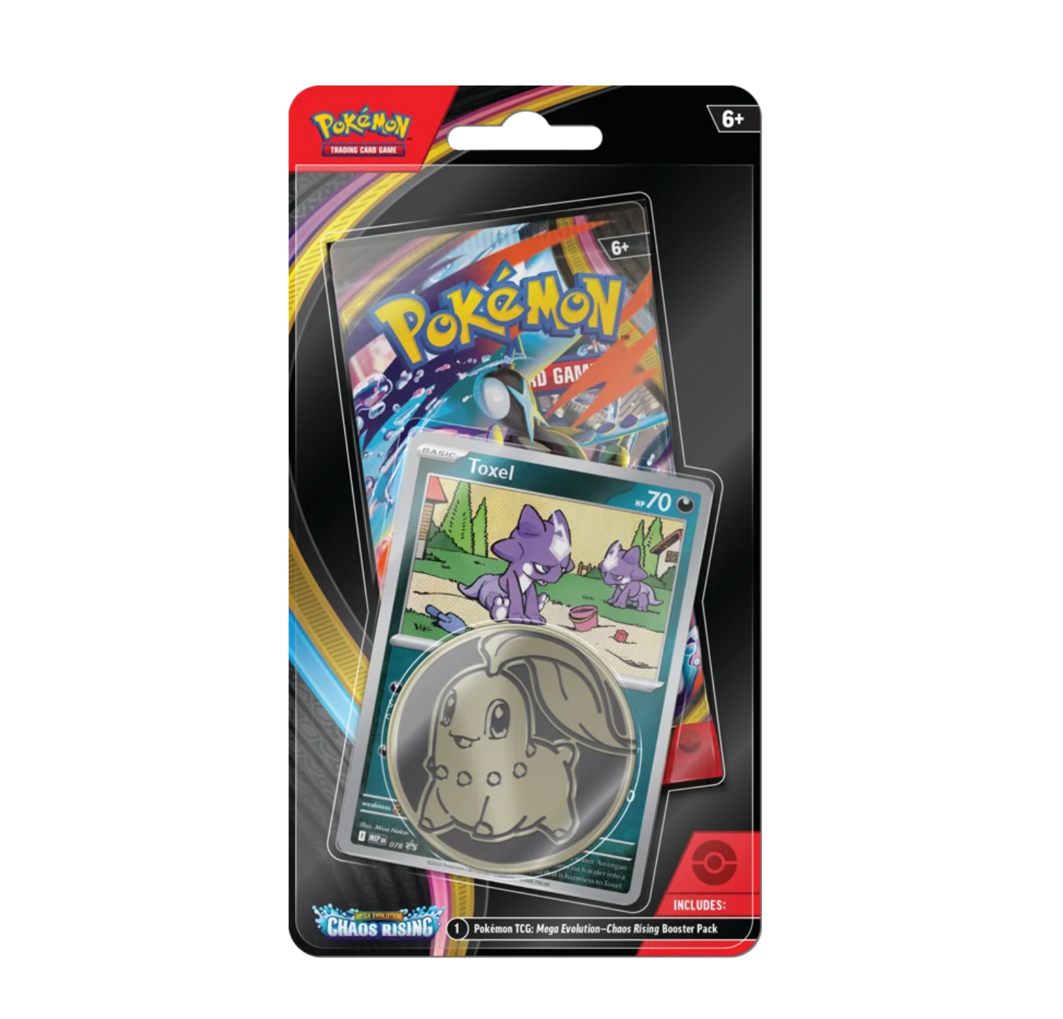 Pokemon TCG Mega Evolution Chaos Rising Checklane Blister Toxel