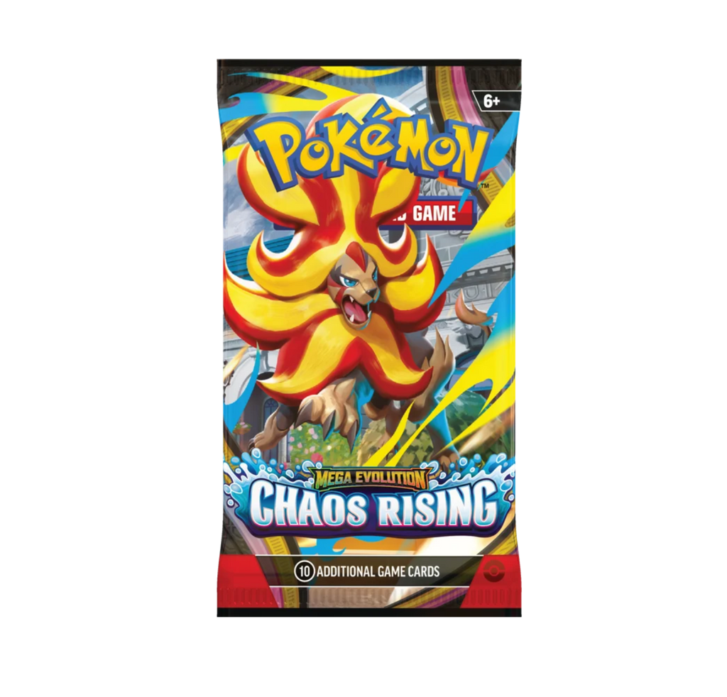 Pokemon TCG Mega Evolution Chaos Rising Booster Pack (10 Cards)