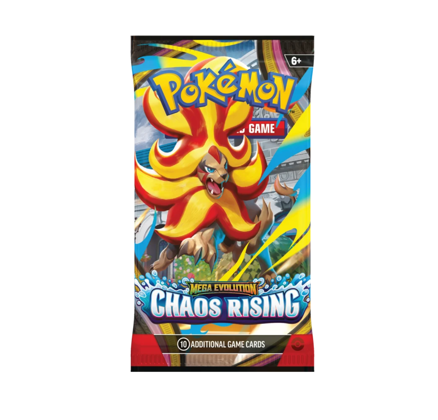 Pokemon TCG Mega Evolution Chaos Rising Booster Pack (10 Cards)