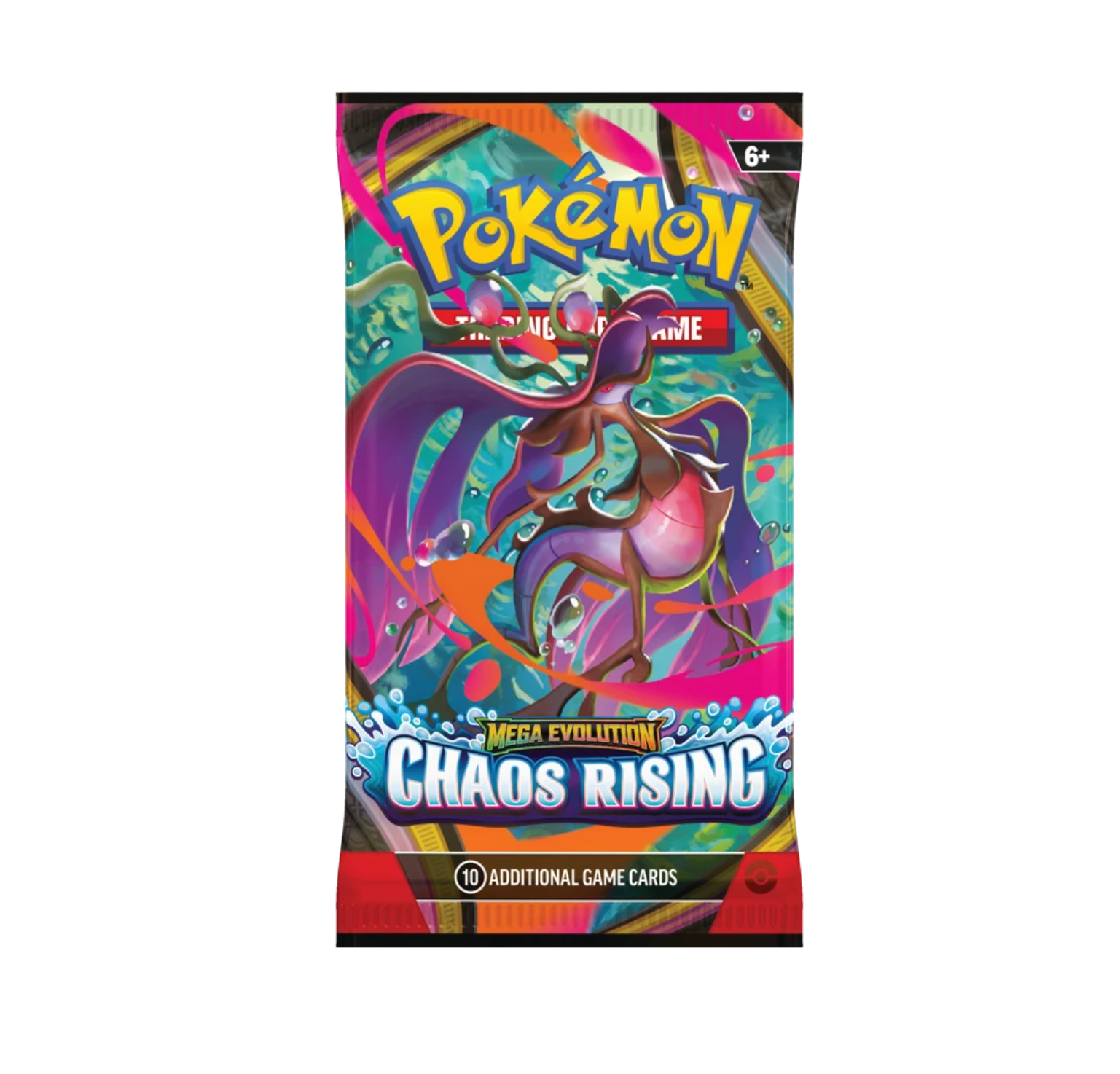 Pokemon TCG Mega Evolution Chaos Rising Booster Pack (10 Cards)