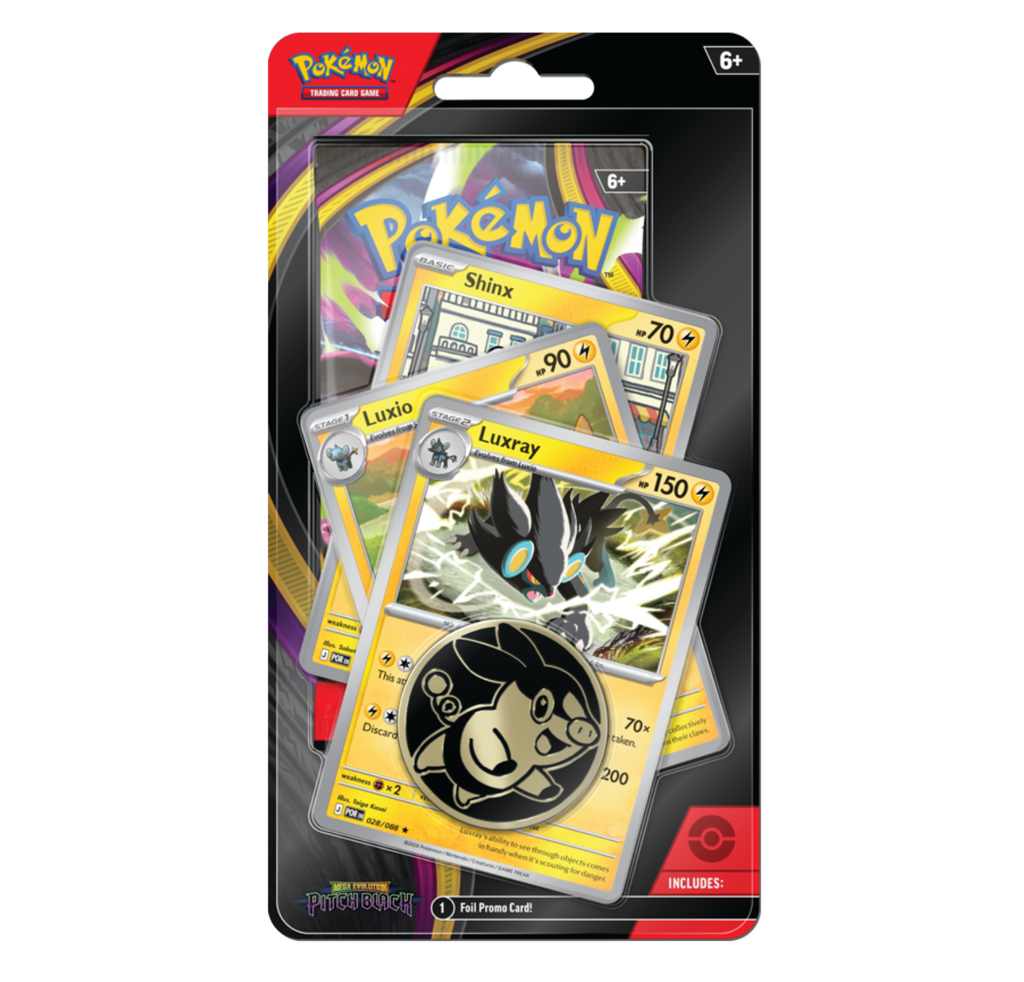 Pokemon TCG Mega Evolution - Pitch Black Premium Checklane Blister Luxray