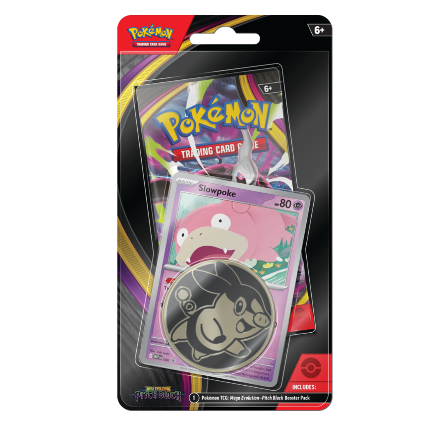 Pokemon TCG Mega Evolution - Pitch Black Premium Checklane Blister Slowpoke