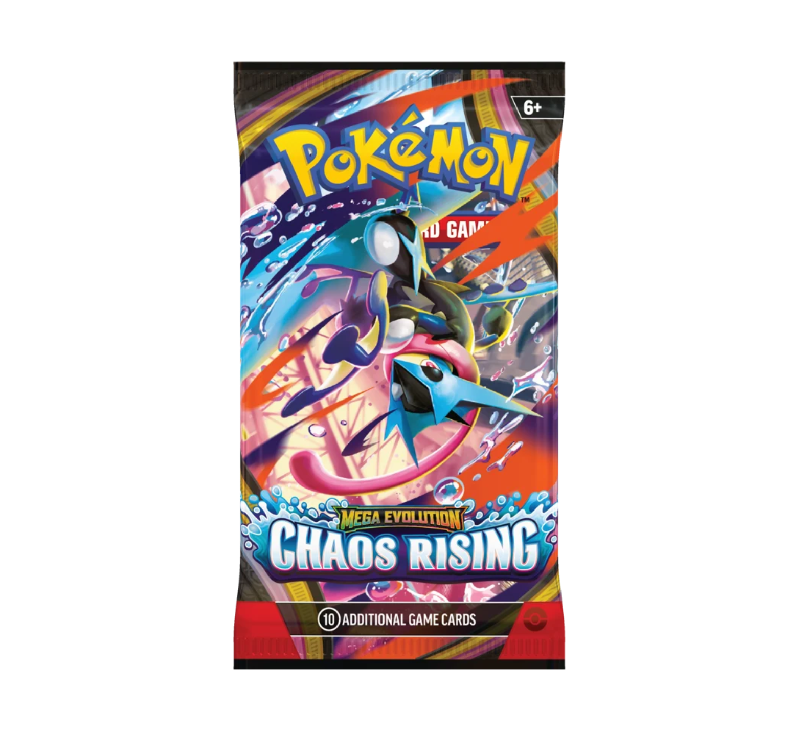 Pokemon TCG Mega Evolution Chaos Rising Booster Pack (10 Cards)