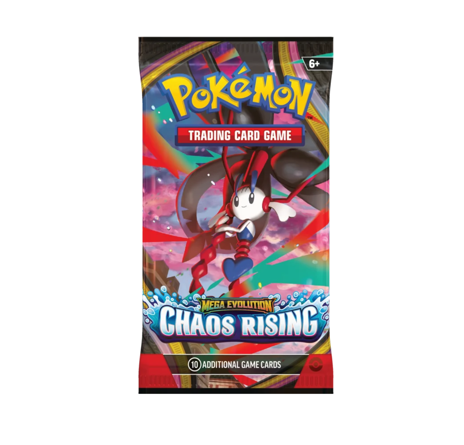 Pokemon TCG Mega Evolution Chaos Rising Booster Pack (10 Cards)