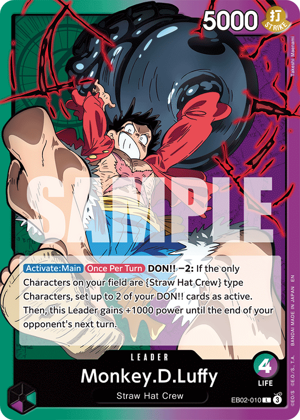 EB02-010 - Monkey.D.Luffy (Leader)
