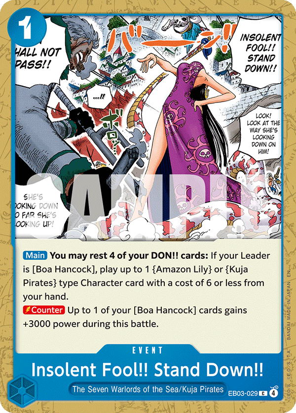 EB03-029 - Insolent Fool!! Stand Down!!
