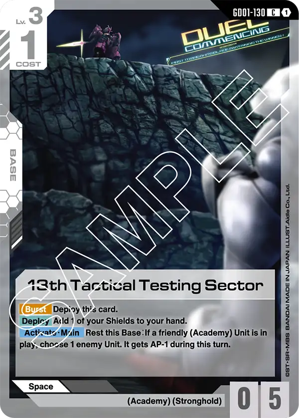 GD01-130 - 13th Tactical Testing Sector