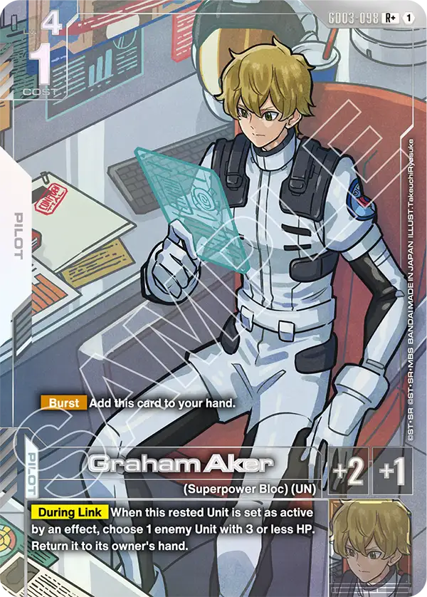 GD03-098 - Graham Aker (R+) (Alt Art)