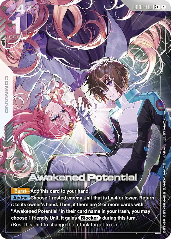 GD03-118 - Awakened Potential (R+) (Alt Art)