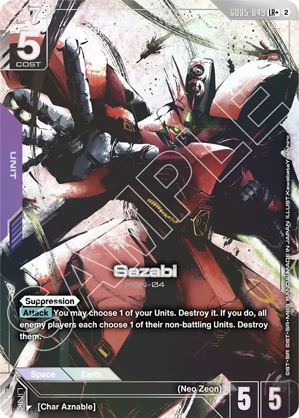 GD05-049 - Sazabi (LR+) (Alt Art)