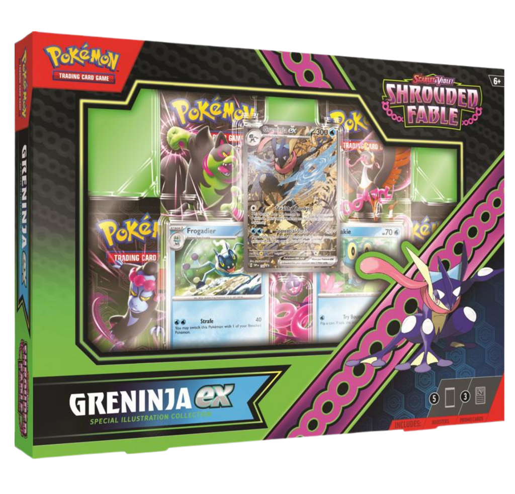 Pokemon TCG: Shrouded Fable - Greninja EX Special Collection Box