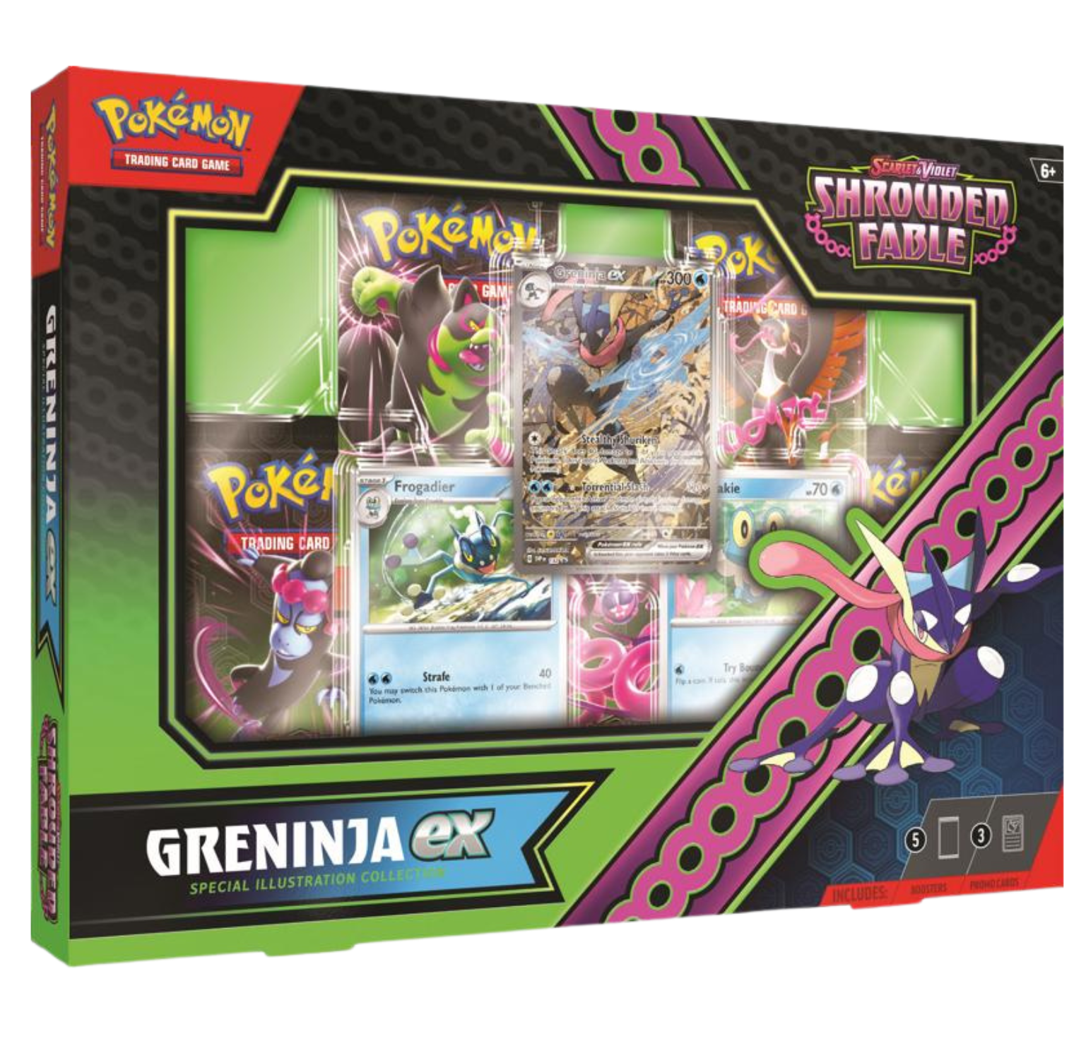 Pokemon TCG: Shrouded Fable - Greninja EX Special Collection Box