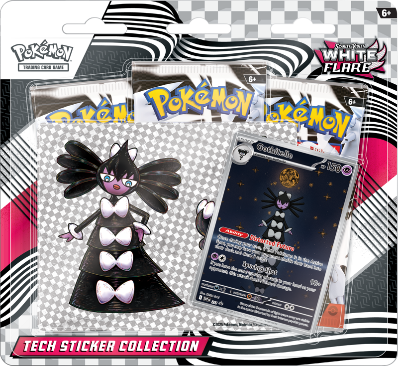 Pokemon Scarlet & Violet White Flare Tech Sticker Collection Gothitelle