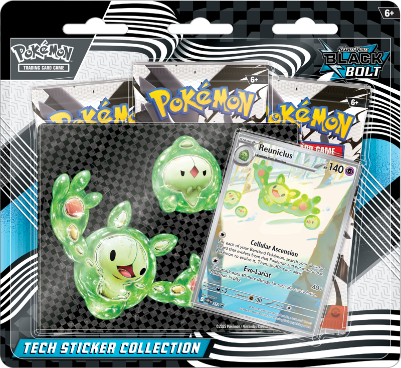 Pokemon Scarlet & Violet Black Bolt Tech Sticker Collection Reuniclus
