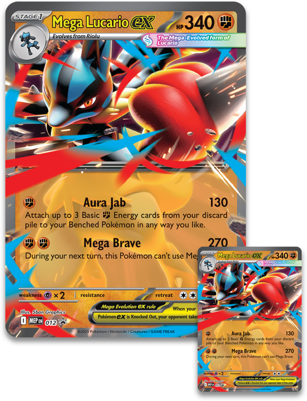 Pokemon TCG: Mega Lucario EX Figure Collection