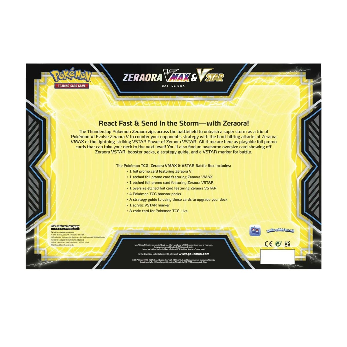 Pokemon TCG: Zeraora VMAX & VSTAR Battle Box