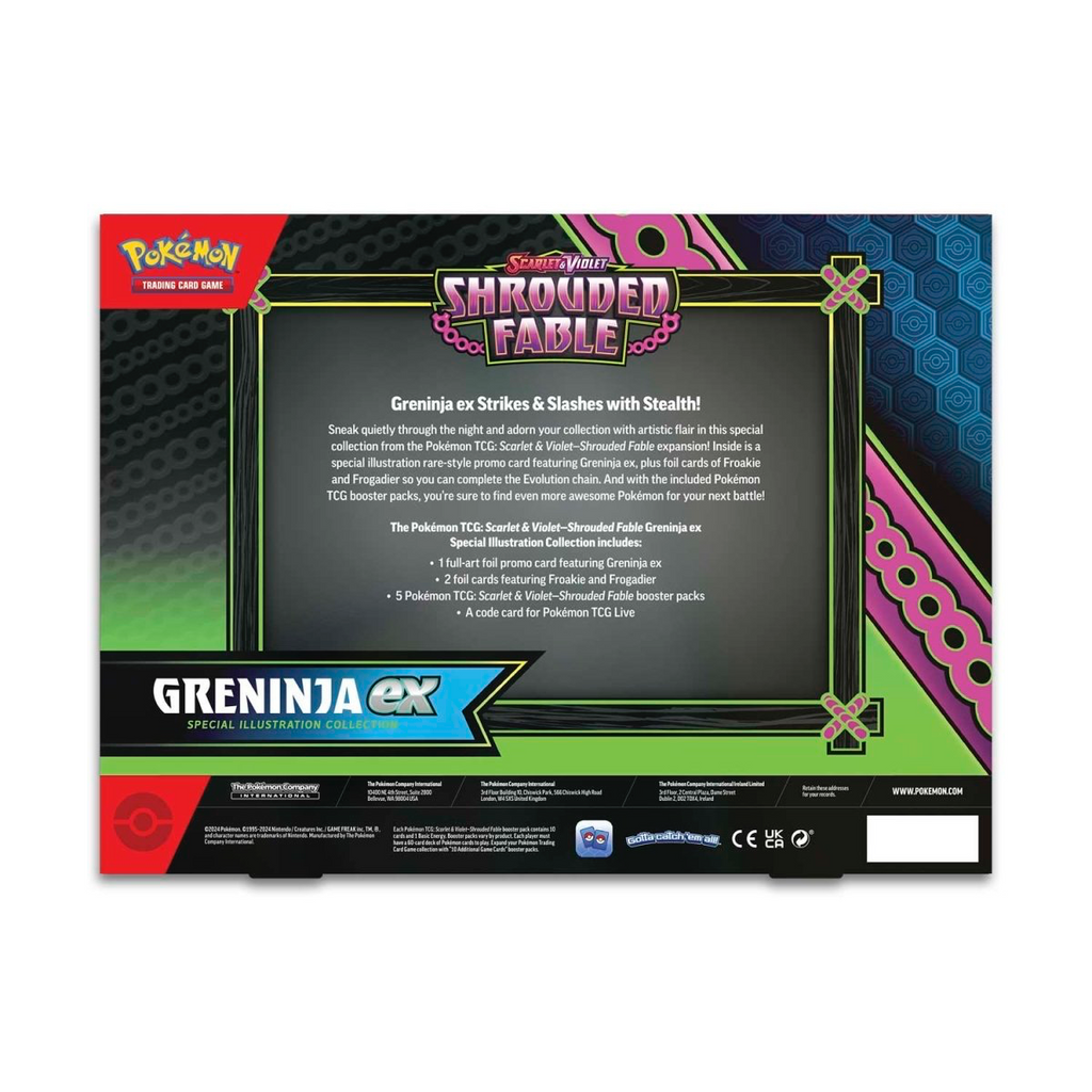 Pokemon TCG: Shrouded Fable - Greninja EX Special Collection Box