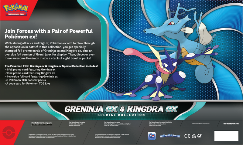 Pokemon TCG: Greninja EX & Kingdra EX Special Collection Box