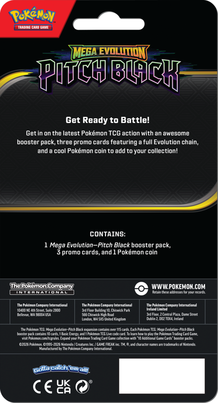 Pokemon TCG Mega Evolution - Pitch Black Premium Checklane Blister Slowpoke