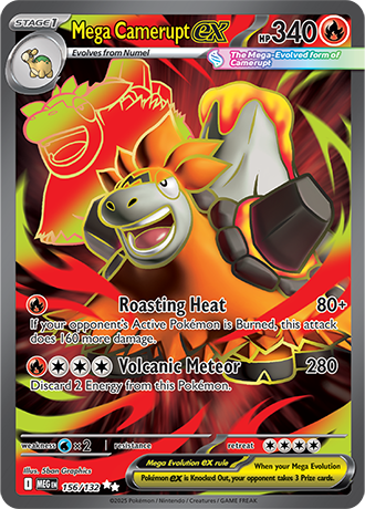 156/132 - Mega Camerupt Ex (Ultra Rare)