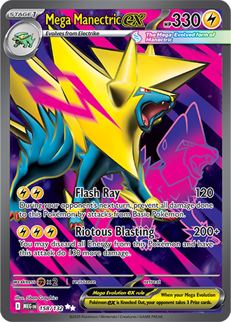 158/132 - Mega Manectric Ex (Ultra Rare)