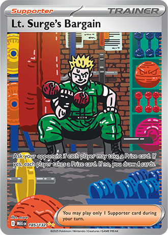 185/132 - Lt. Surge's Bargain (Special Illustration Rare)