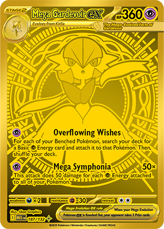 187/132 - Mega Gardevoir Ex (Mega Hyper Rare)