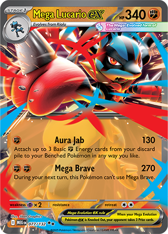077/132 Mega Lucario Ex