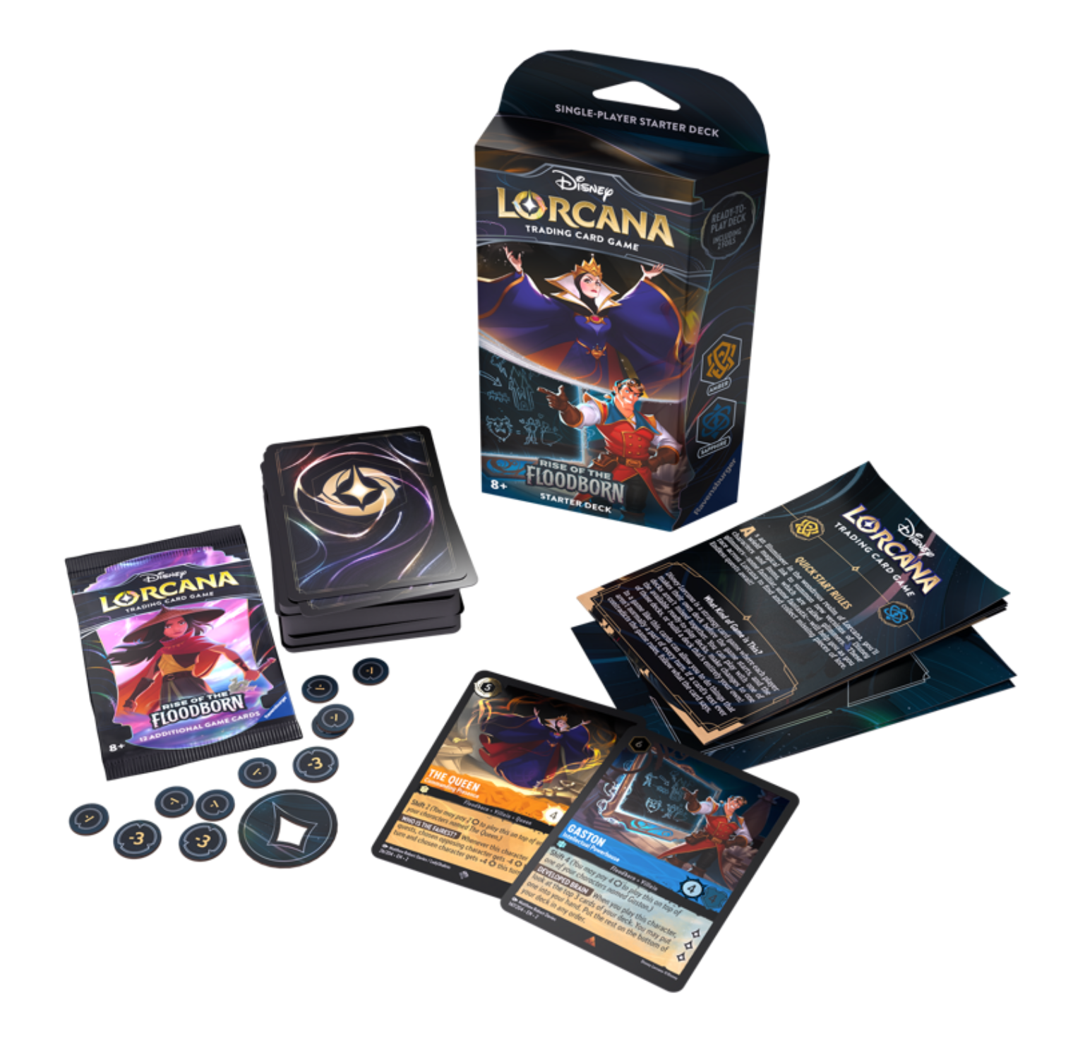 Disney Lorcana - Rise of the Floodborn Starter Set The Queen & Gaston