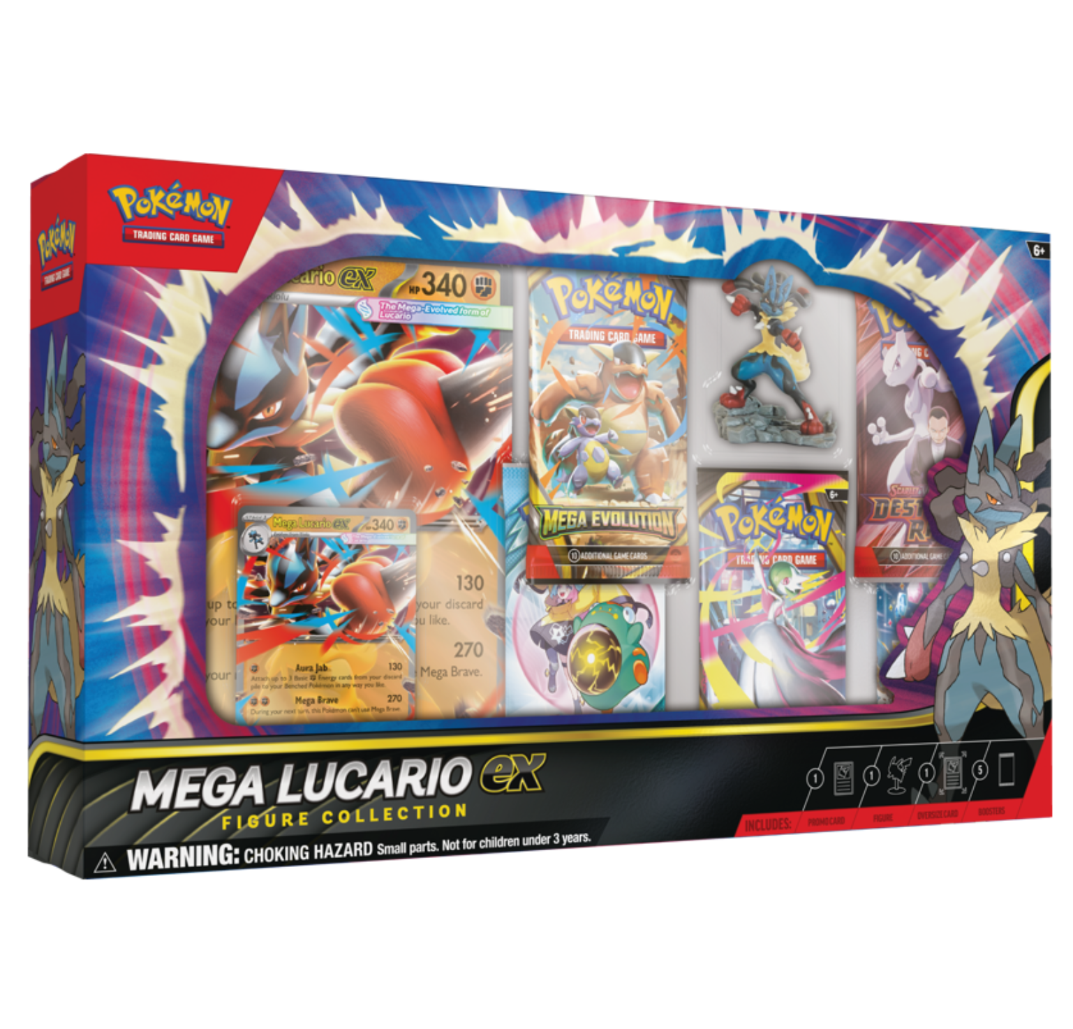 Pokemon TCG: Mega Lucario EX Figure Collection