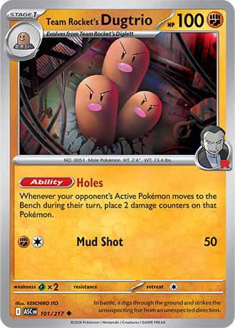 101/217 - Team Rocket's Dugtrio