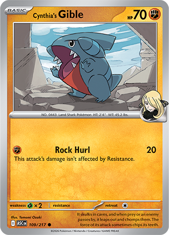 109/217 - Cynthia's Gible