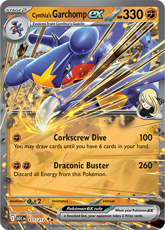 111/217 - Cynthia's Garchomp Ex