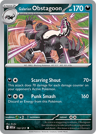 132/217 - Galarian Obstagoon