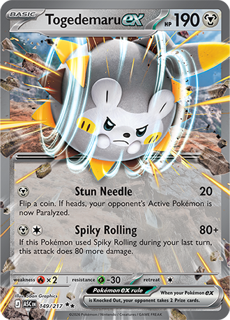 149/217 - Togedemaru Ex