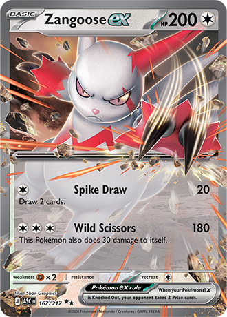 167/217 - Zangoose Ex