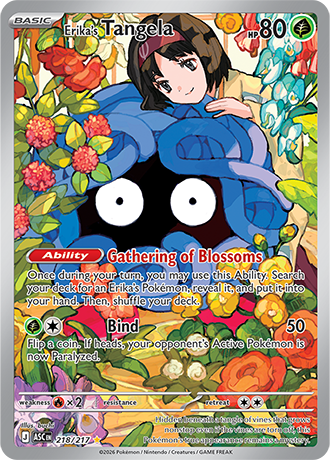 218/217 - Erika's Tangela (Illustration Rare)