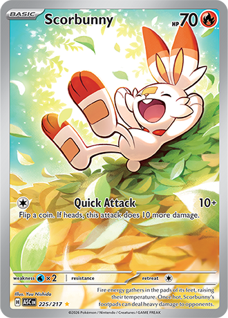 225/217 - Scorbunny (Illustration Rare)