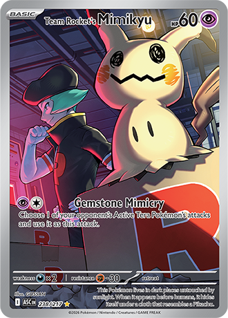 238/217 - Team Rocket's Mimikyu (Illustration Rare)