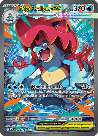 274/217 - Mega Feraligatr Ex (Special illustration Rare)