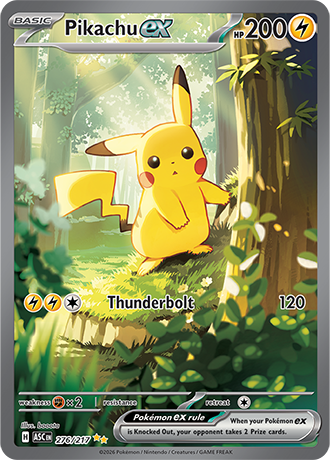 276/217 - Pikachu Ex (Special illustration Rare)