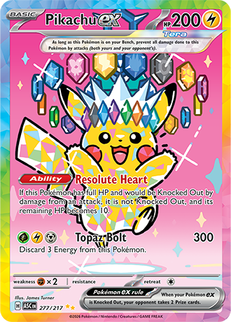 277/217 - Pikachu Ex (Special illustration Rare)