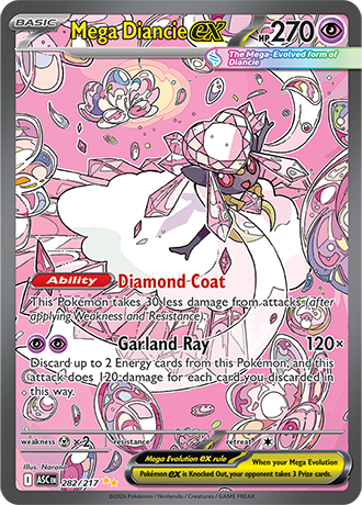 282/217 - Mega Diancie Ex (Special illustration Rare)