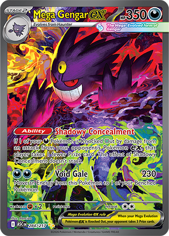 284/217 - Mega Gengar Ex (Special illustration Rare)